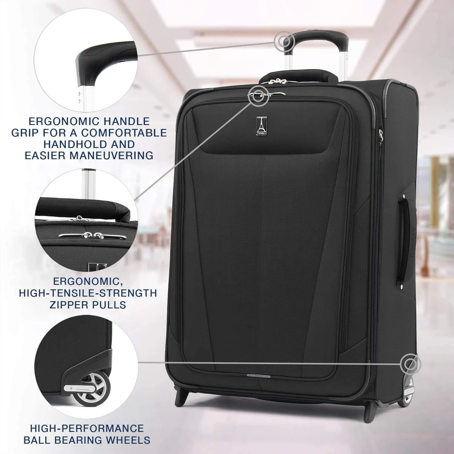 TravelPro Maxlite 5 26" 2-Wheel Medium Luggage Bags Travelpro