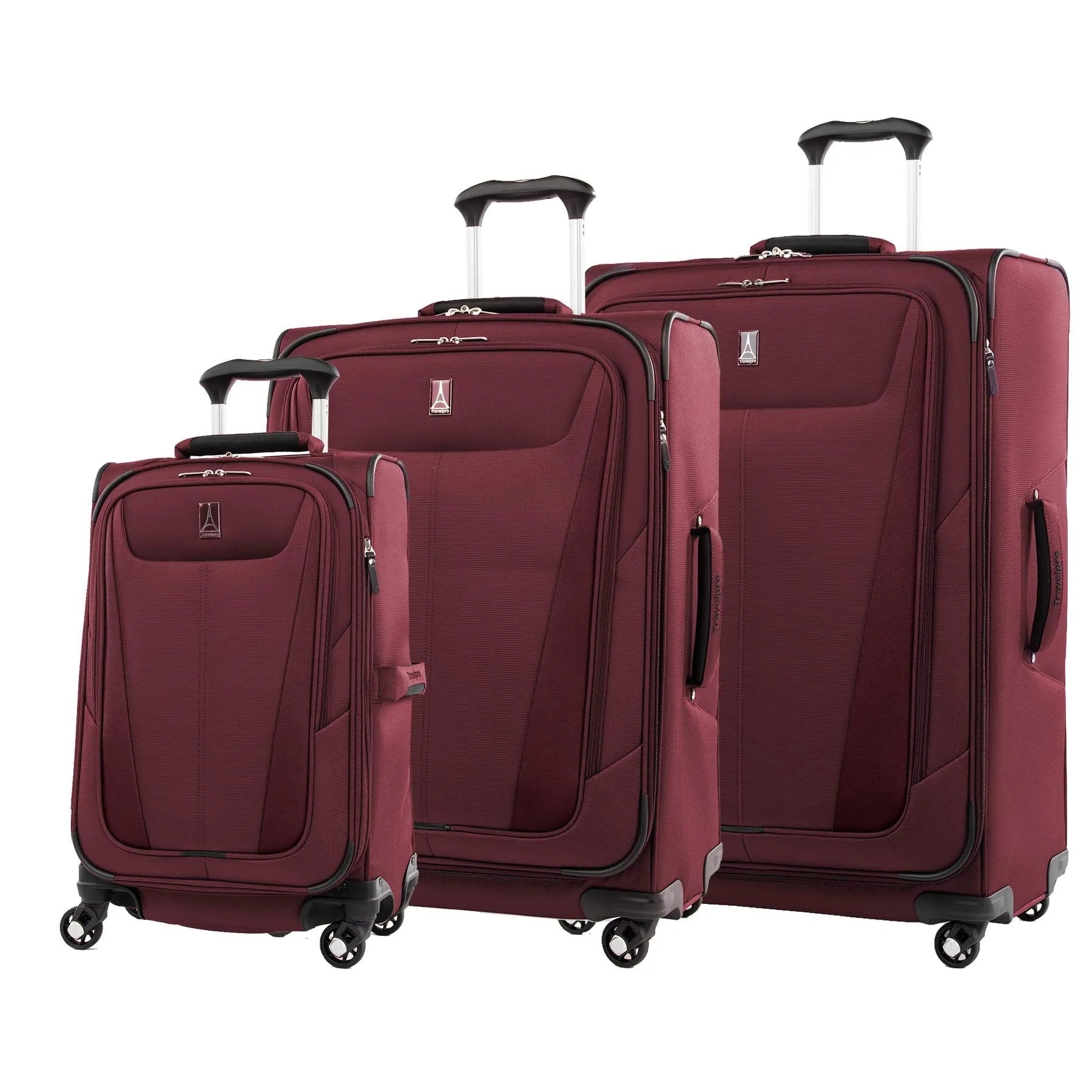 Travelpro Maxlite 5 3-Piece Set (21/25/29) 4-Wheel Softside Luggage Bags Travelpro