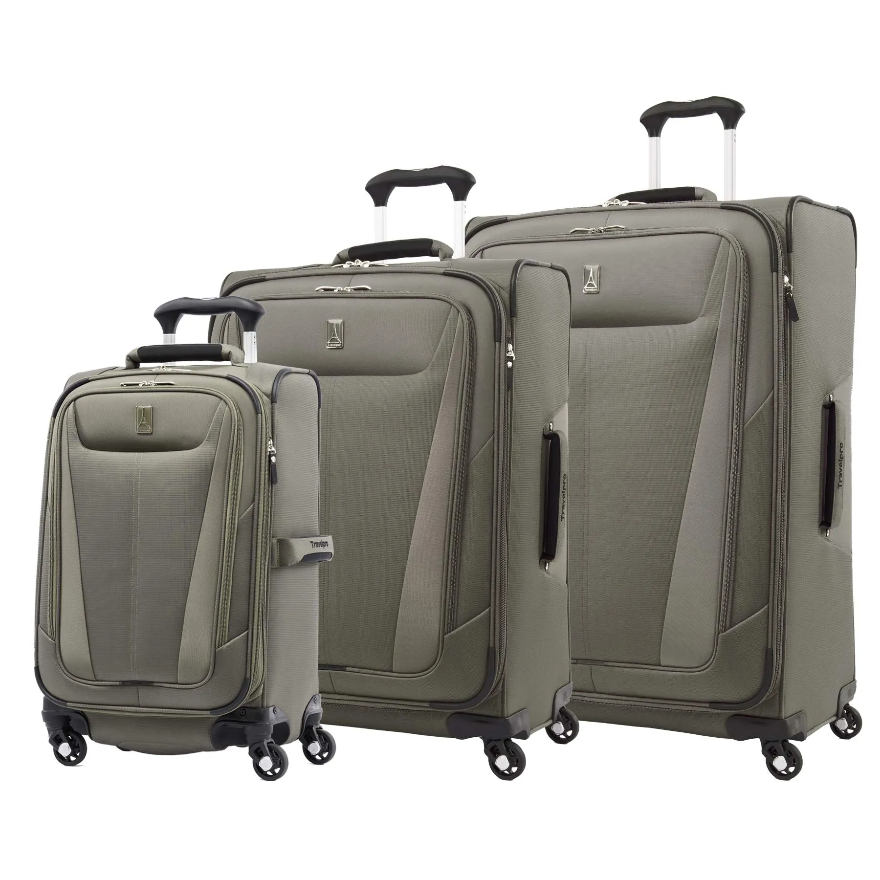 Travelpro Maxlite 5 3-Piece Set (21/25/29) 4-Wheel Softside Luggage Bags Travelpro