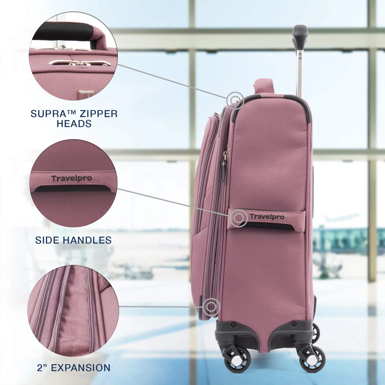 Travelpro Maxlite 5 Carry-On 19-Inch 4-Wheel Softside Luggage Bags Travelpro