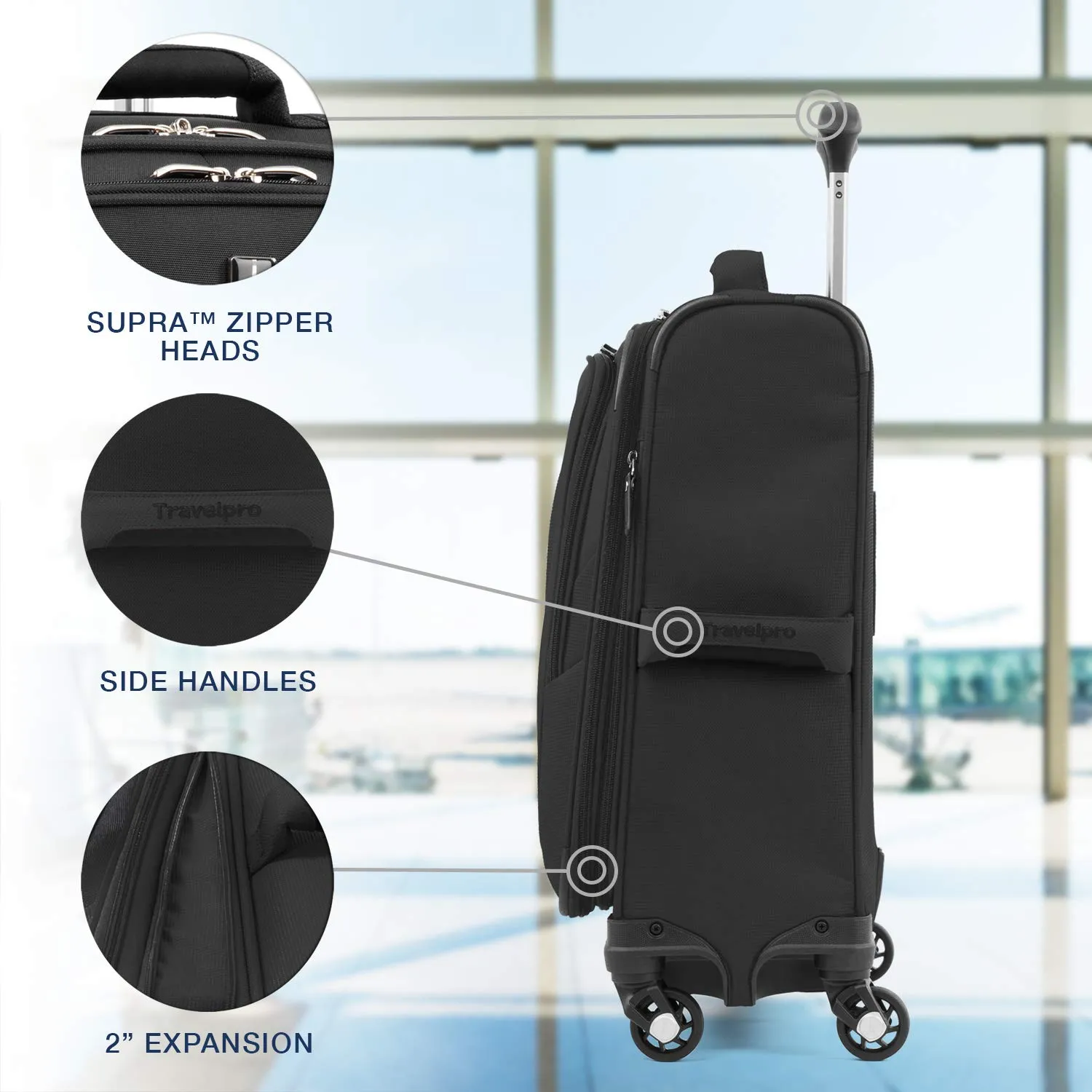 Travelpro Maxlite 5 Carry-On 19-Inch 4-Wheel Softside Luggage Bags Travelpro