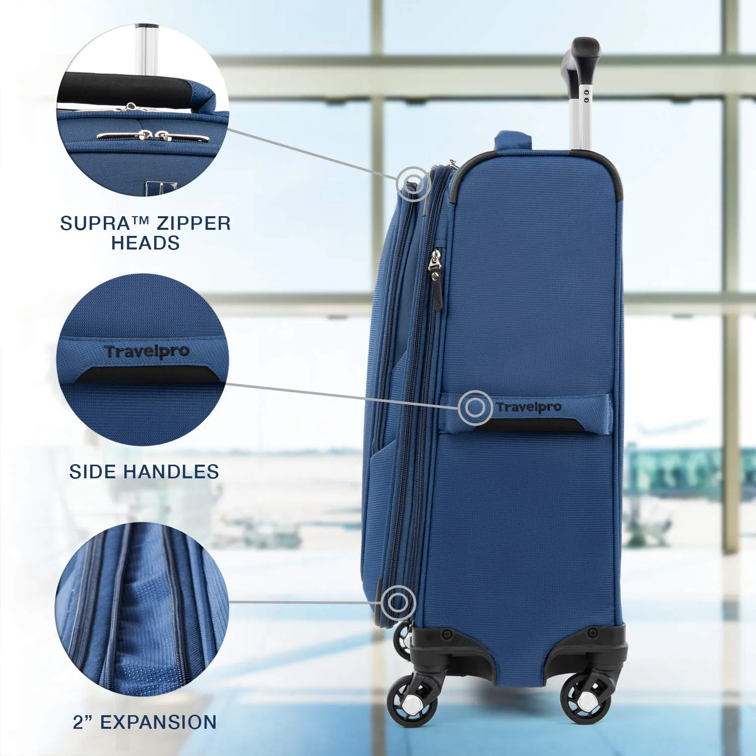 Travelpro Maxlite 5 Carry-On 21-Inch 4-Wheel Softside Luggage Bags Travelpro