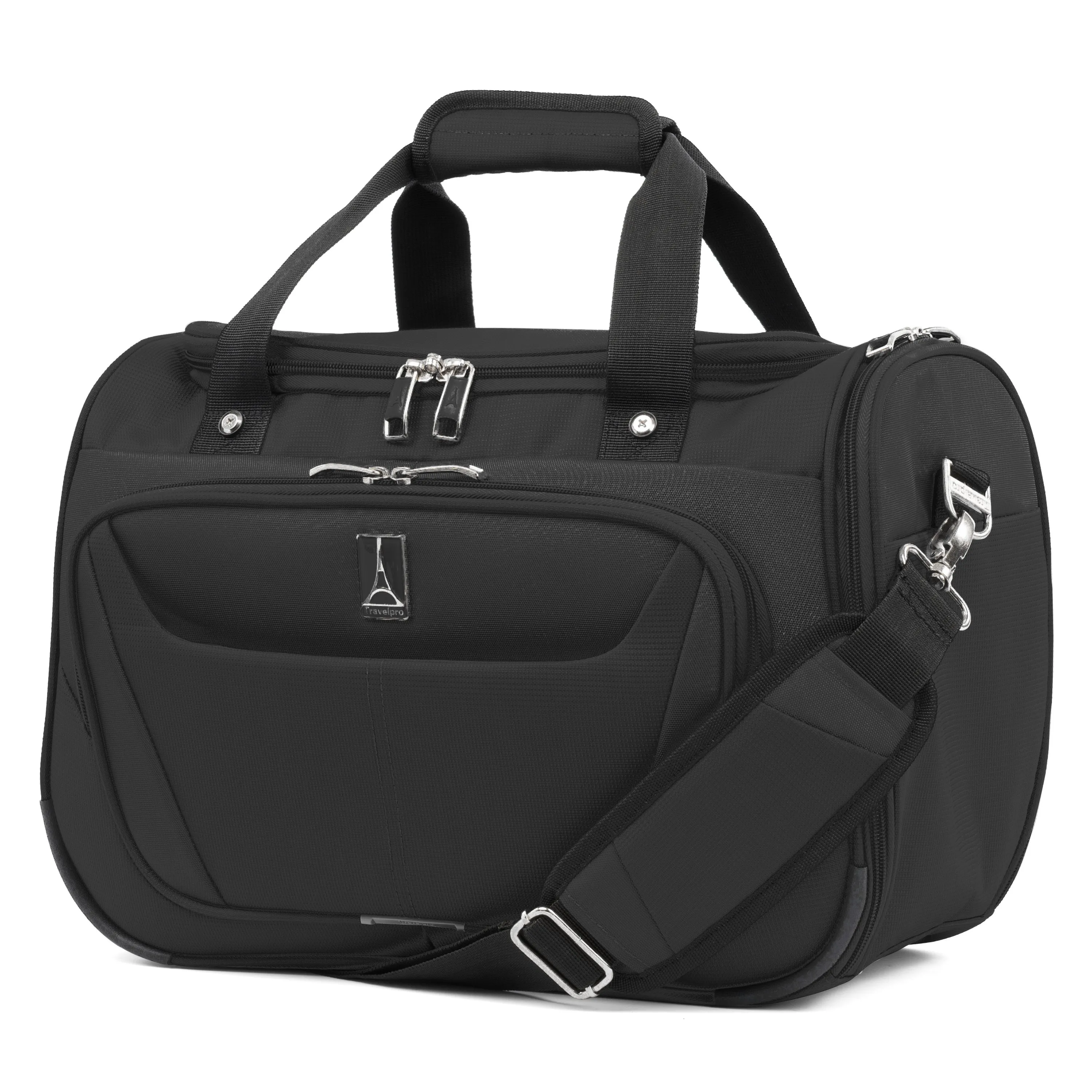 Travelpro Maxlite 5 Softside 2pc Set Expandable Carry On Upright 2 Wheel Luggage/Soft Underseat Tote, Lightweight Suitcase, Men and Women Bags Travelpro