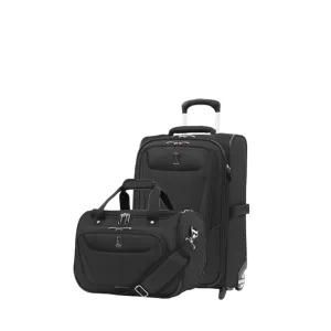 Travelpro Maxlite 5 Softside 2pc Set Expandable Carry On Upright 2 Wheel Luggage/Soft Underseat Tote, Lightweight Suitcase, Men and Women Bags Travelpro