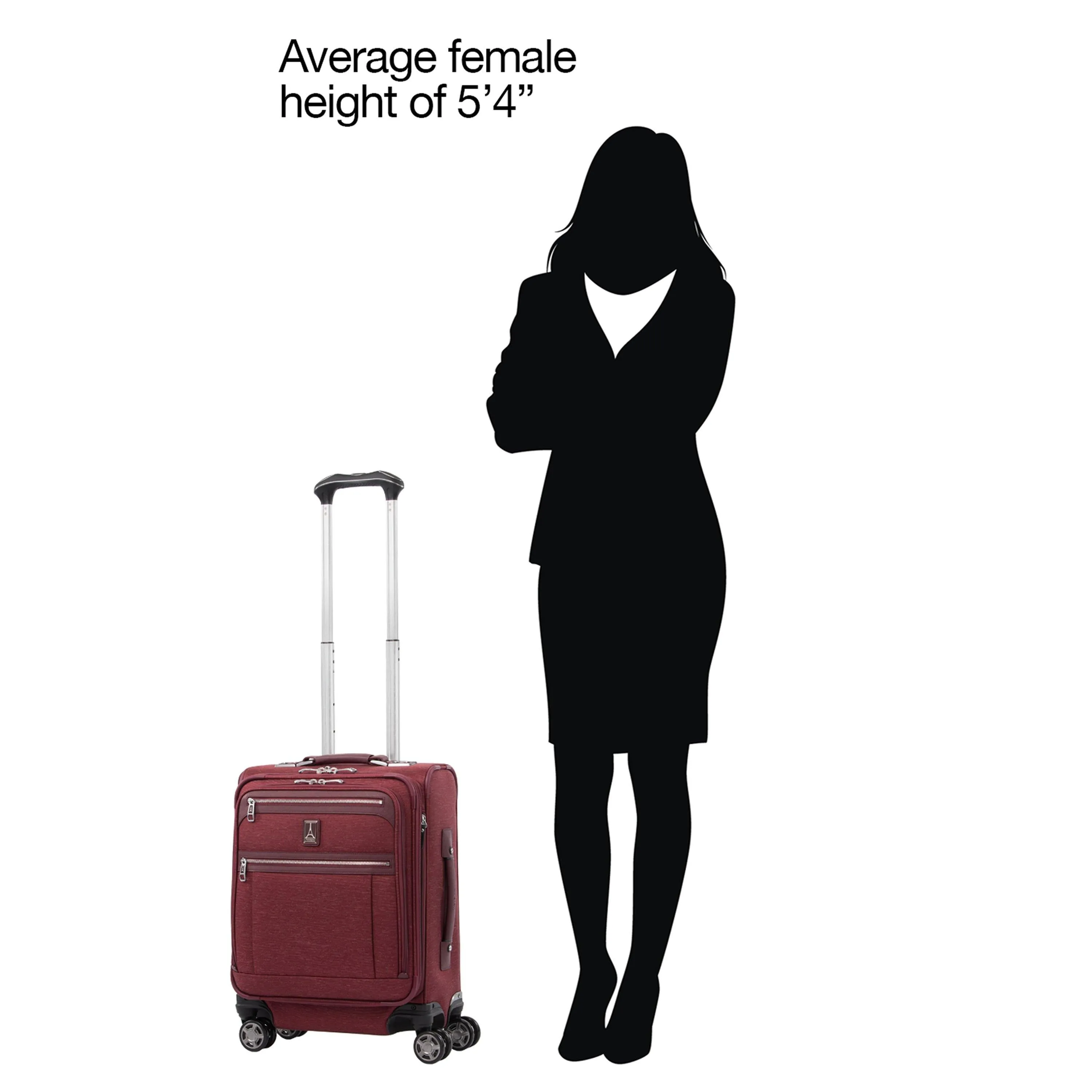 TravelPro Platinum Elite 19" 4-Wheel Carry-On Luggage Bags Travelpro