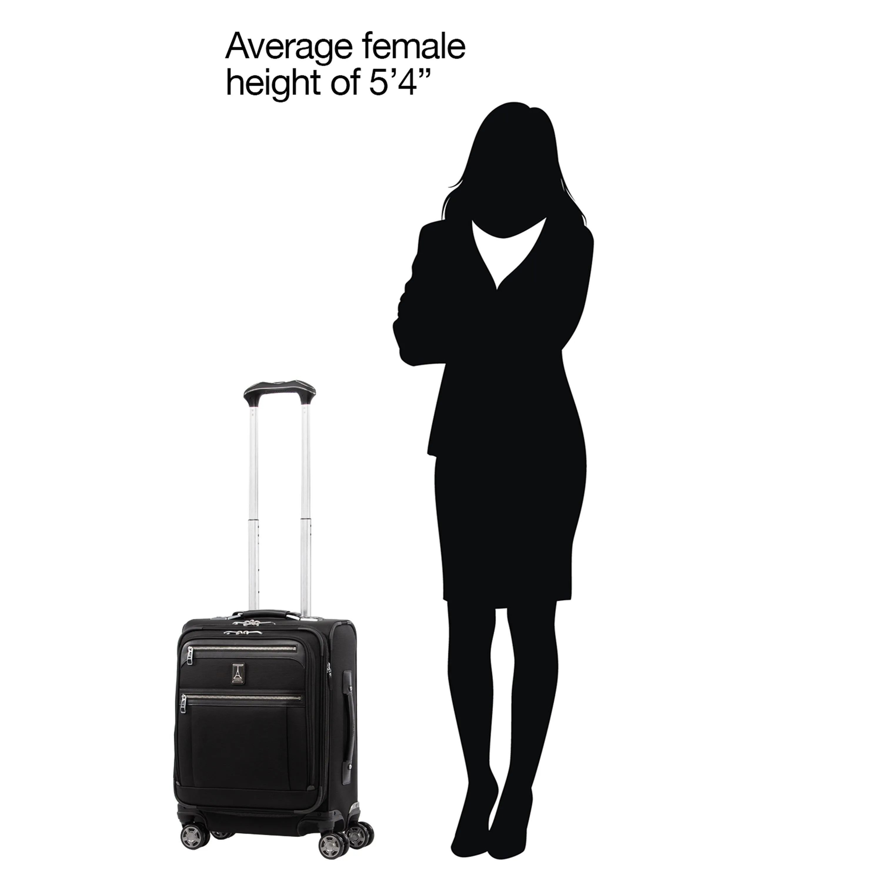 TravelPro Platinum Elite 19" 4-Wheel Carry-On Luggage Bags Travelpro
