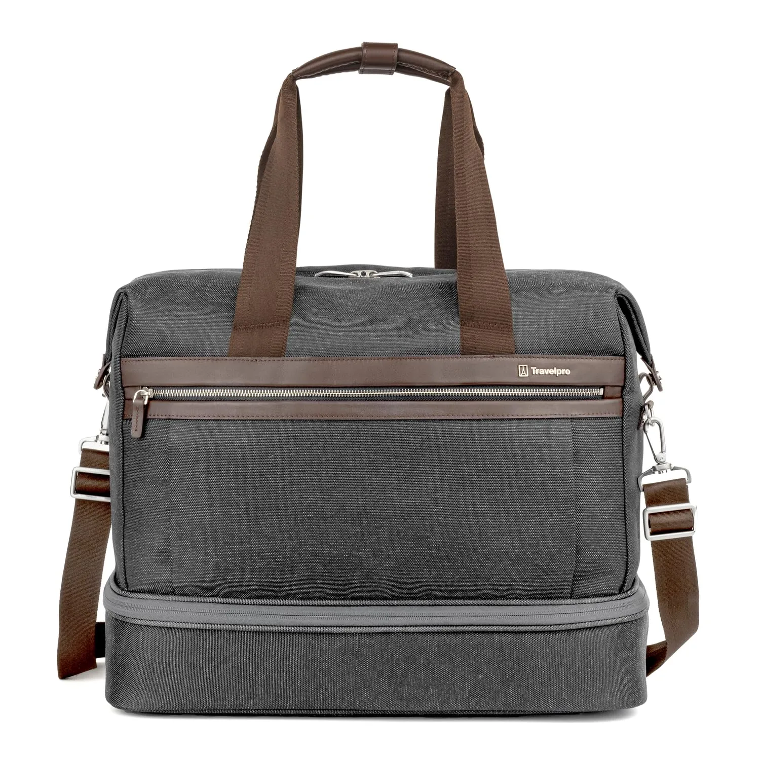 Travelpro Platinum Elite Carry on Soft Travel Drop-Bottom Weekender Bag (18.5 Inch) Bags Travelpro