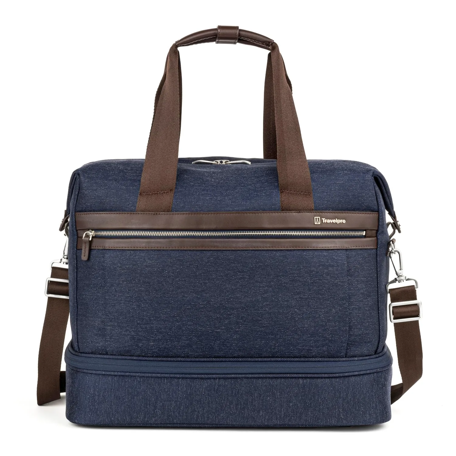 Travelpro Platinum Elite Carry on Soft Travel Drop-Bottom Weekender Bag (18.5 Inch) Bags Travelpro