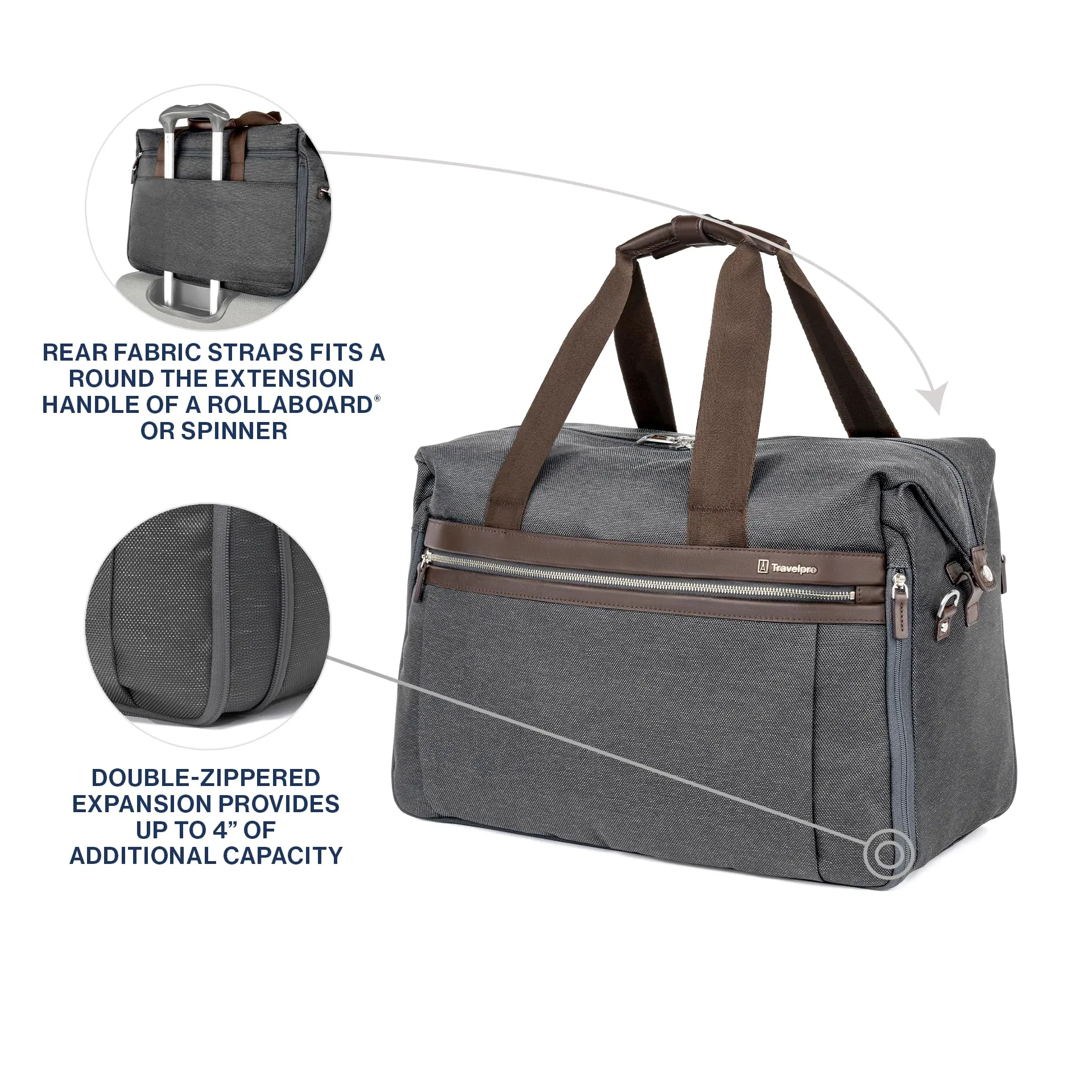 Travelpro Platinum Elite Carry on Soft Travel Duffel Bag (19 Inch) Bags Travelpro