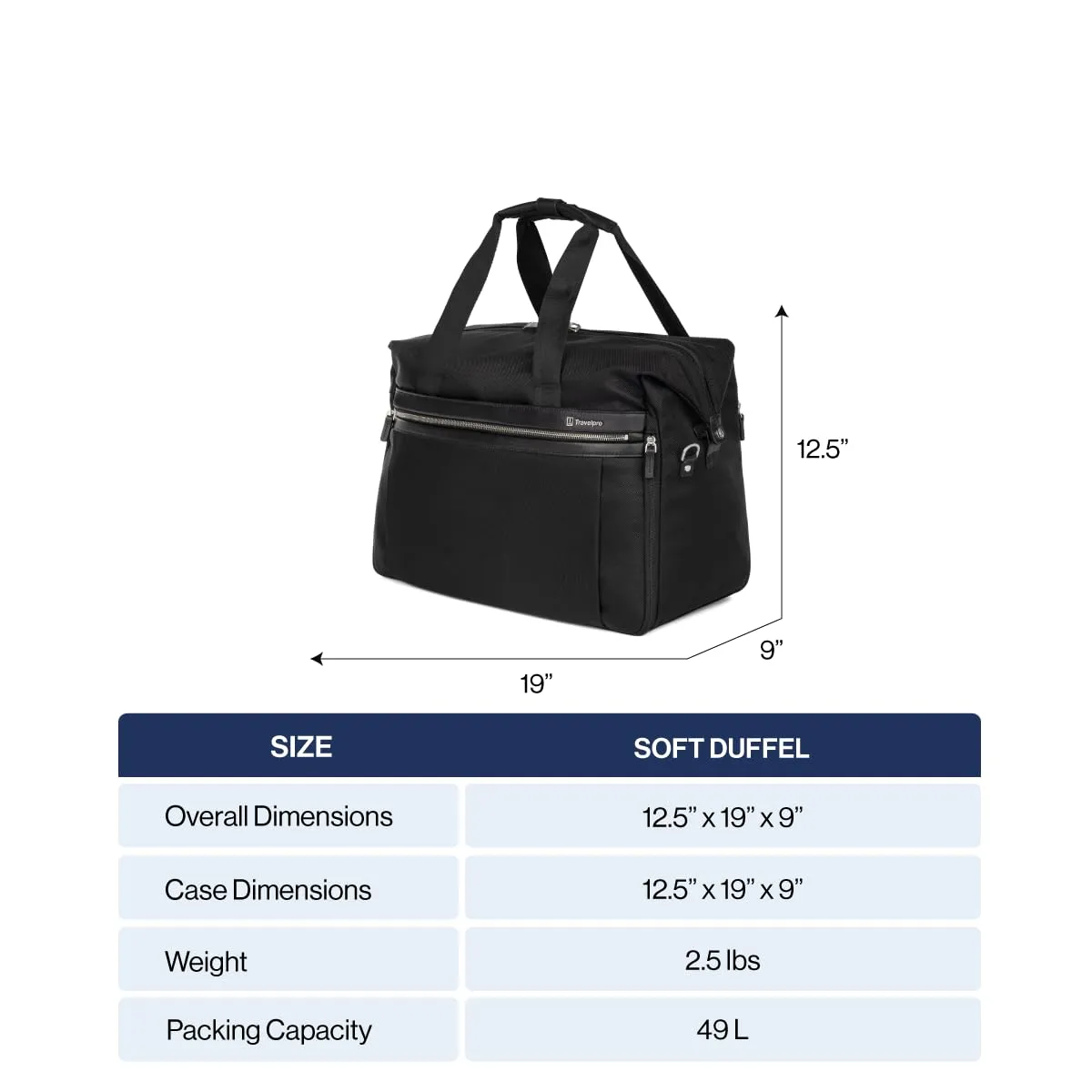 Travelpro Platinum Elite Carry on Soft Travel Duffel Bag (19 Inch) Bags Travelpro