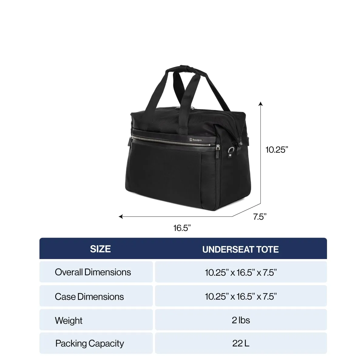 Travelpro Platinum Elite Carry on Soft Travel Underseat Tote Bag Bags Travelpro