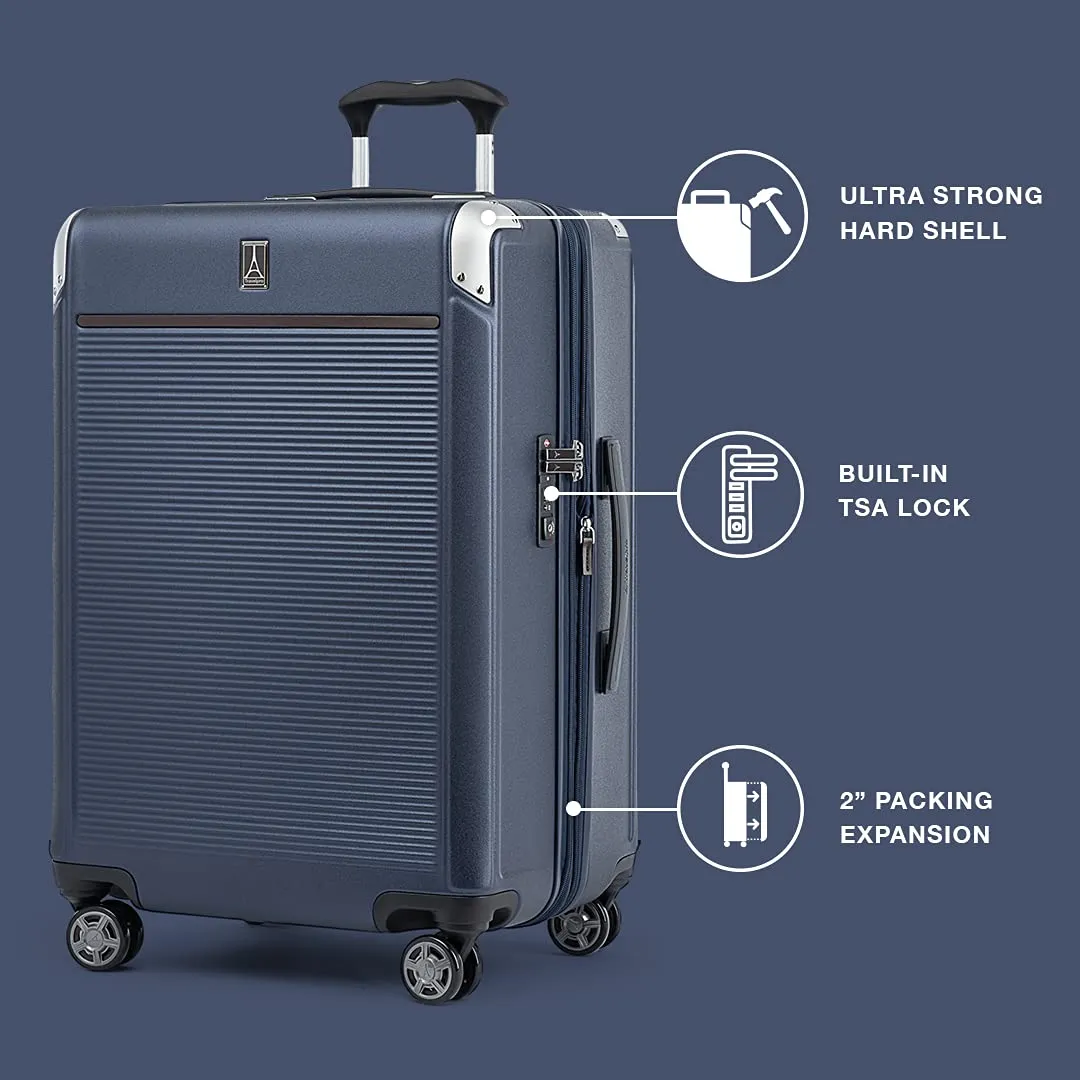 Travelpro Platinum Elite Hardside Expandable Spinner Wheel Luggage, Checked Large 28-Inch Bags Travelpro