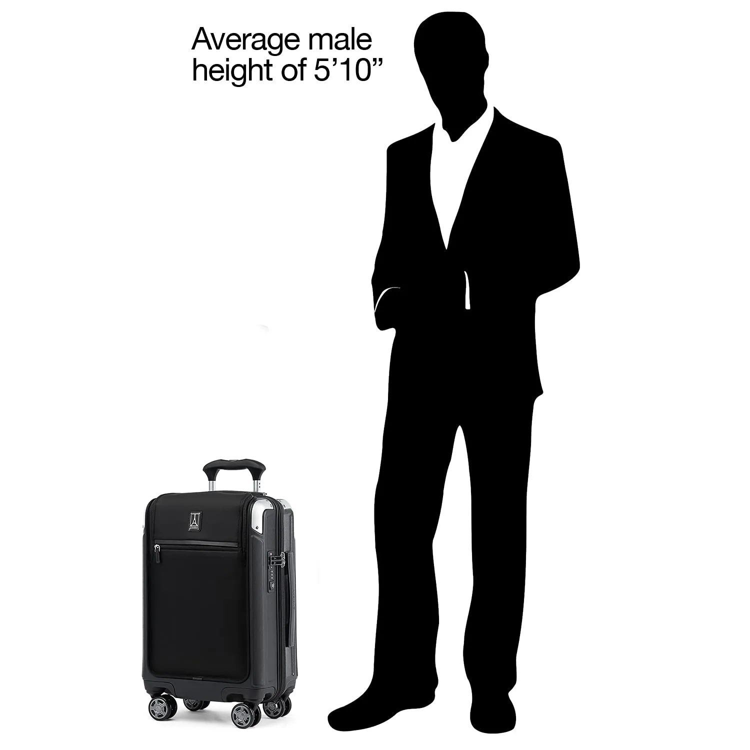 Travelpro Platinum Elite Hardside Expandable Spinner Wheel Luggage TSA Lock Hard Shell Polycarbonate Suitcase, Carry on Laptop Pocket 21-Inch Bags Travelpro