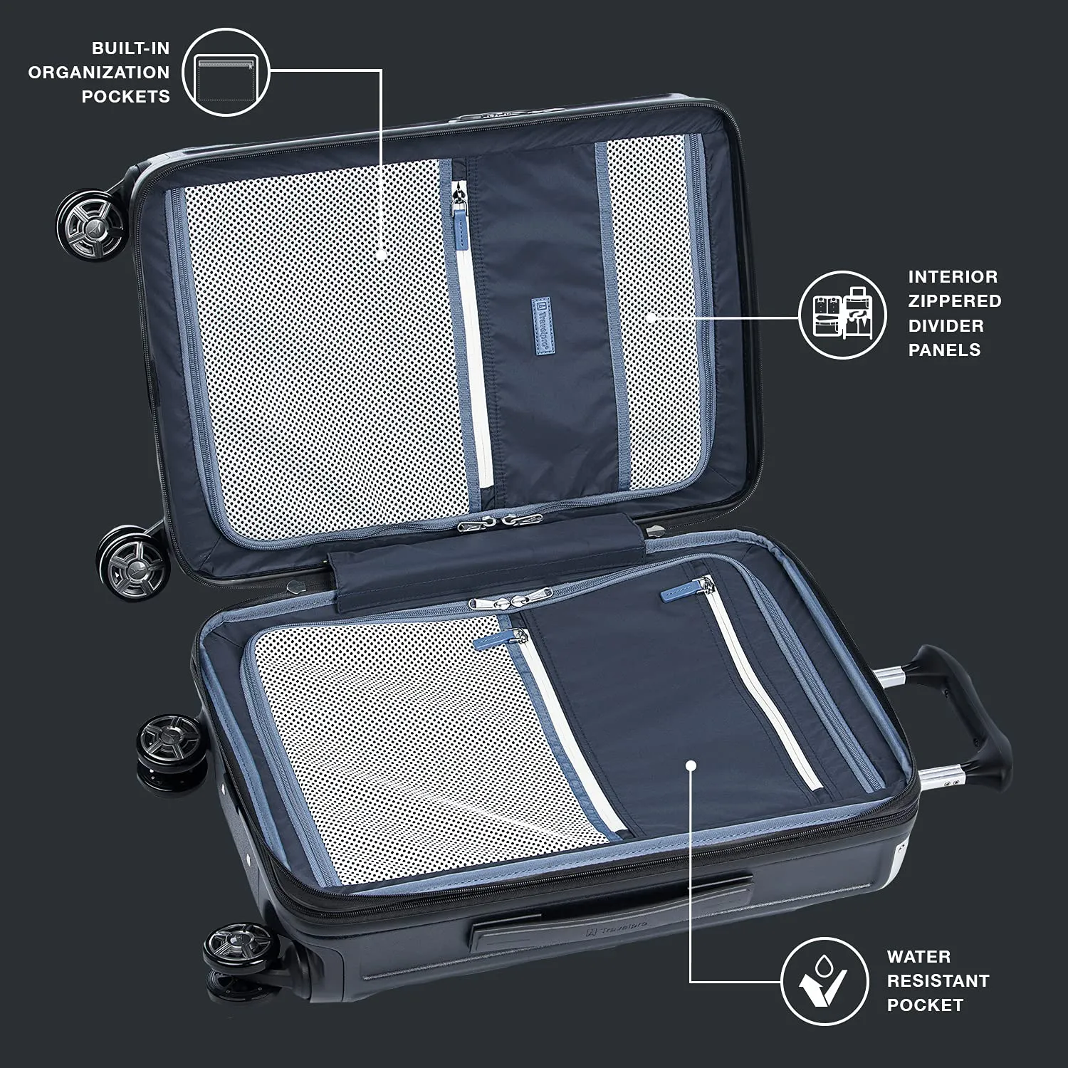 Travelpro Platinum Elite Hardside Expandable22” carry on  Spinner Wheel Luggage TSA Lock Hard Shell Polycarbonate Suitcase Bags Travelpro