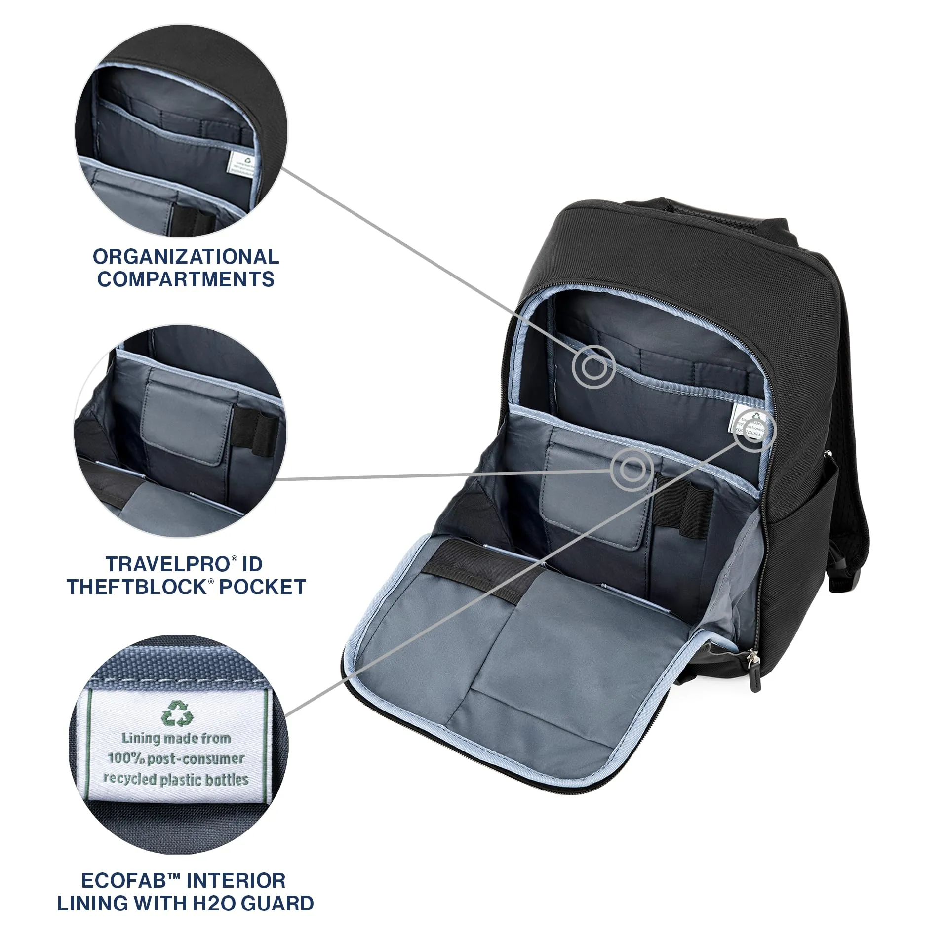Travelpro Platinum Elite Laptop Travel Backpack, Fits up to 16 Inch Laptop Bags Travelpro