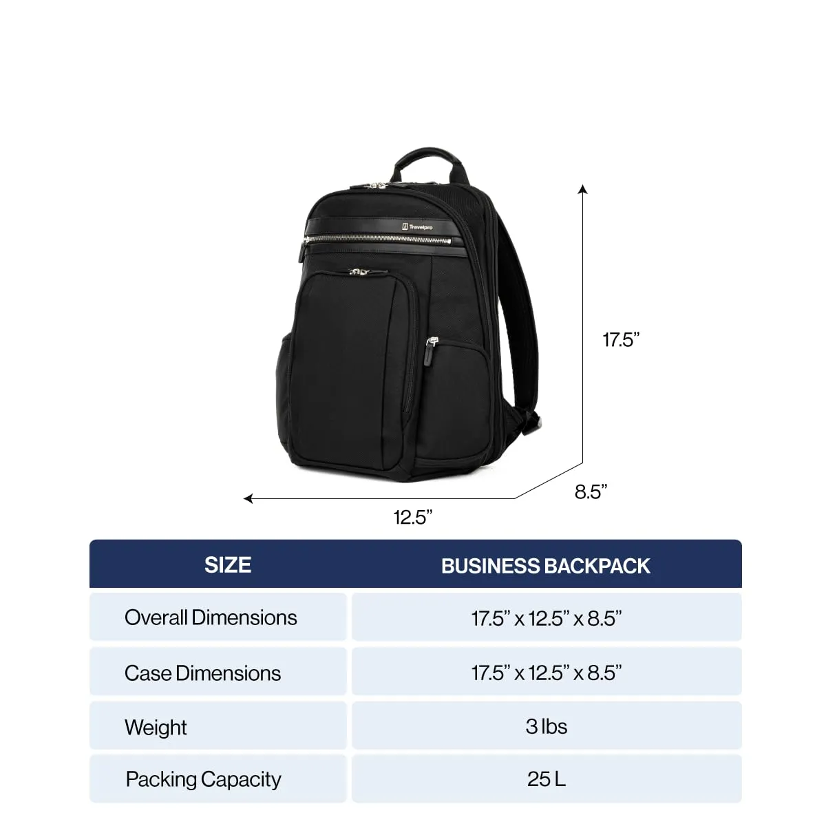 Travelpro Platinum Elite Laptop Travel Backpack, Fits up to 17.5 Inch Laptop Bags Travelpro