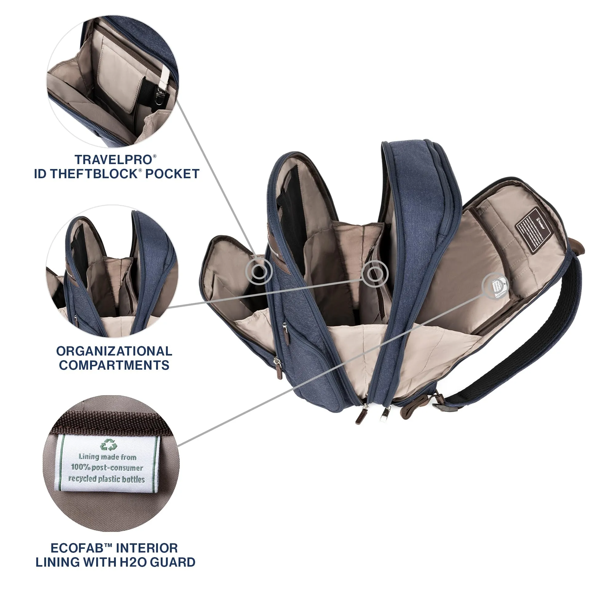 Travelpro Platinum Elite Laptop Travel Backpack, Fits up to 17.5 Inch Laptop Bags Travelpro