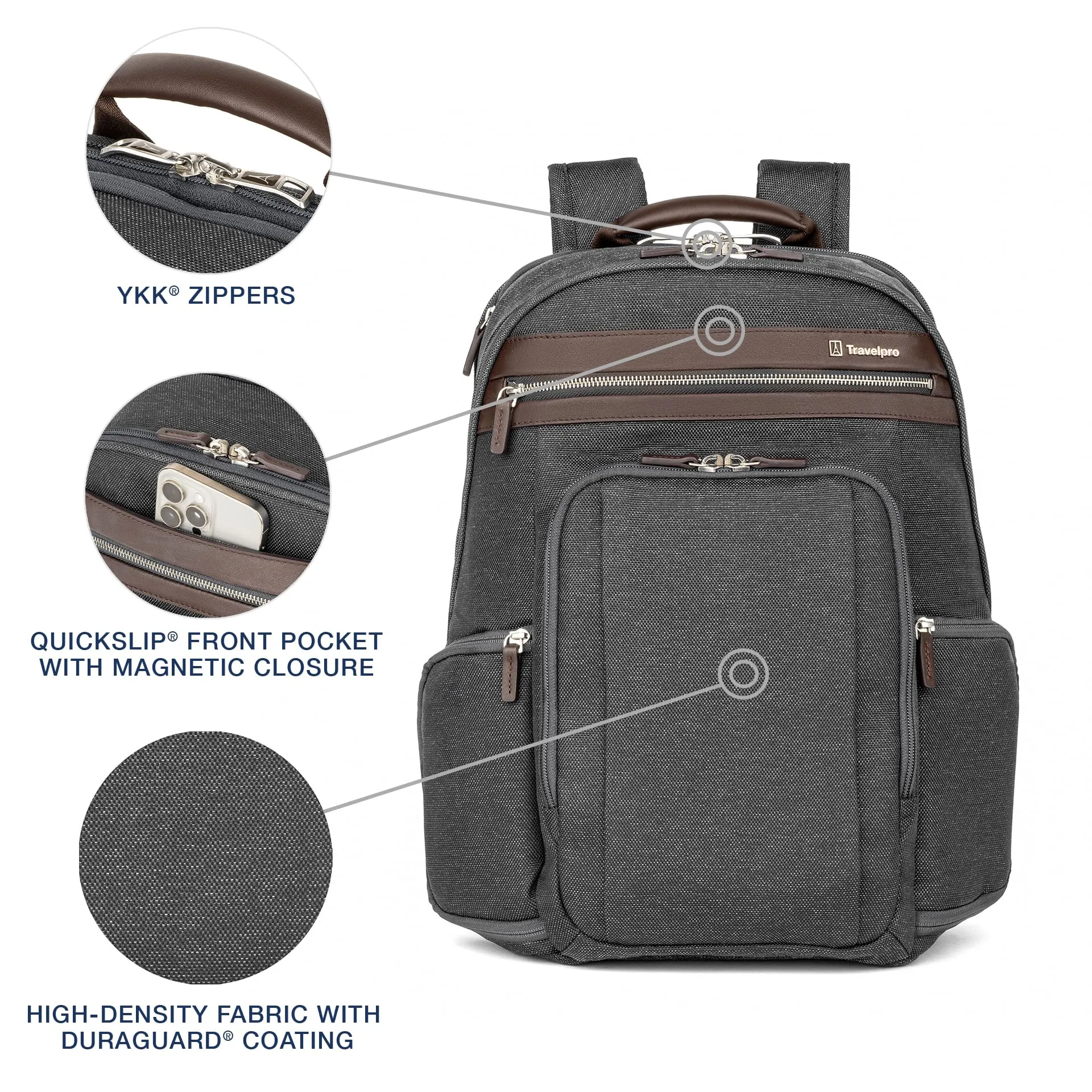 Travelpro Platinum Elite Laptop Travel Backpack, Fits up to 17.5 Inch Laptop Bags Travelpro