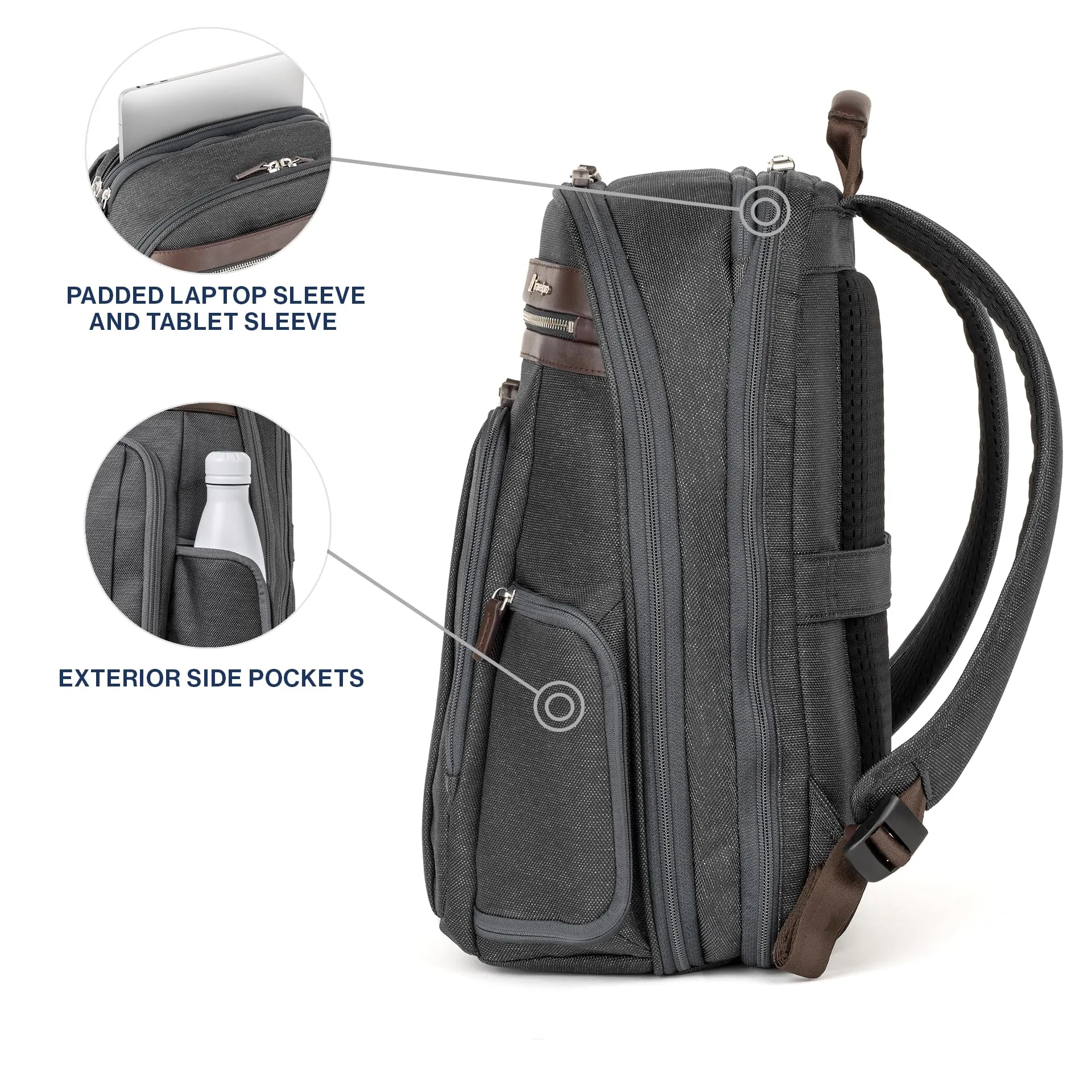 Travelpro Platinum Elite Laptop Travel Backpack, Fits up to 17.5 Inch Laptop Bags Travelpro