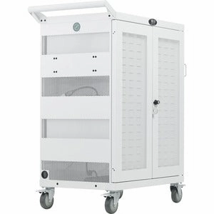Tripp Lite Safe-IT UV Sanitizing Charging Cart 32-Port AC Antimicrobial for Chromebooks Laptops iPads