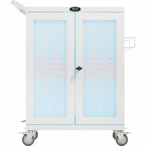 Tripp Lite Safe-IT UV Sanitizing Charging Cart 32-Port AC Antimicrobial for Chromebooks Laptops iPads