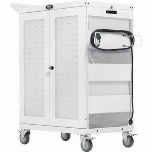 Tripp Lite Safe-IT UV Sanitizing Charging Cart 32-Port AC Antimicrobial for Chromebooks Laptops iPads