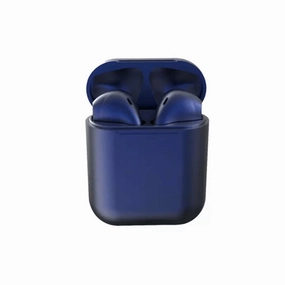 USA Essentials True Wireless Earphones with Charging Case (Navy) noise cancelling headphones, bluetooth earbuds