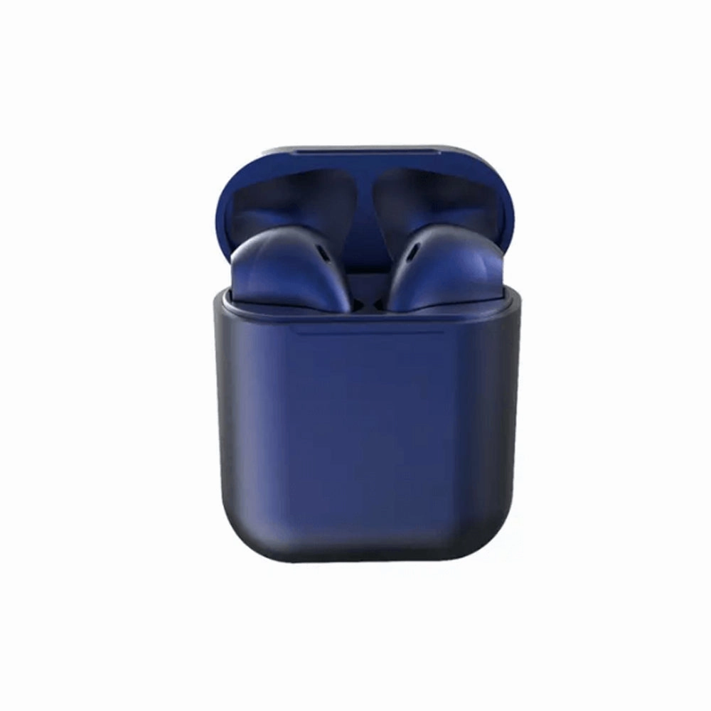 USA Essentials True Wireless Earphones with Charging Case (Navy) noise cancelling headphones, bluetooth earbuds