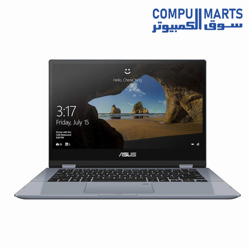 USED LAPTOP ASUS Vivobook Flip 14 TP412FA- Intel Core i3-10110U - 8GB - 256GB SSD - Intel UHD Graphics - 14.0" FHD - WIN 11 - Star Grey motherboard,pc