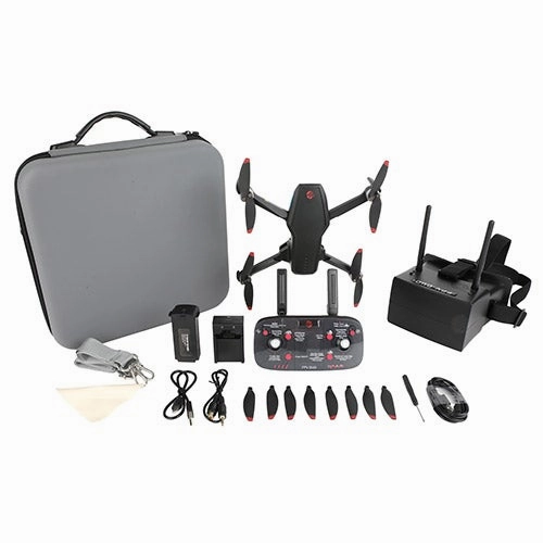 Vivitar GPS FPV Duo Camera Racing Drone w/ Flight Immersive Goggles drone with camera