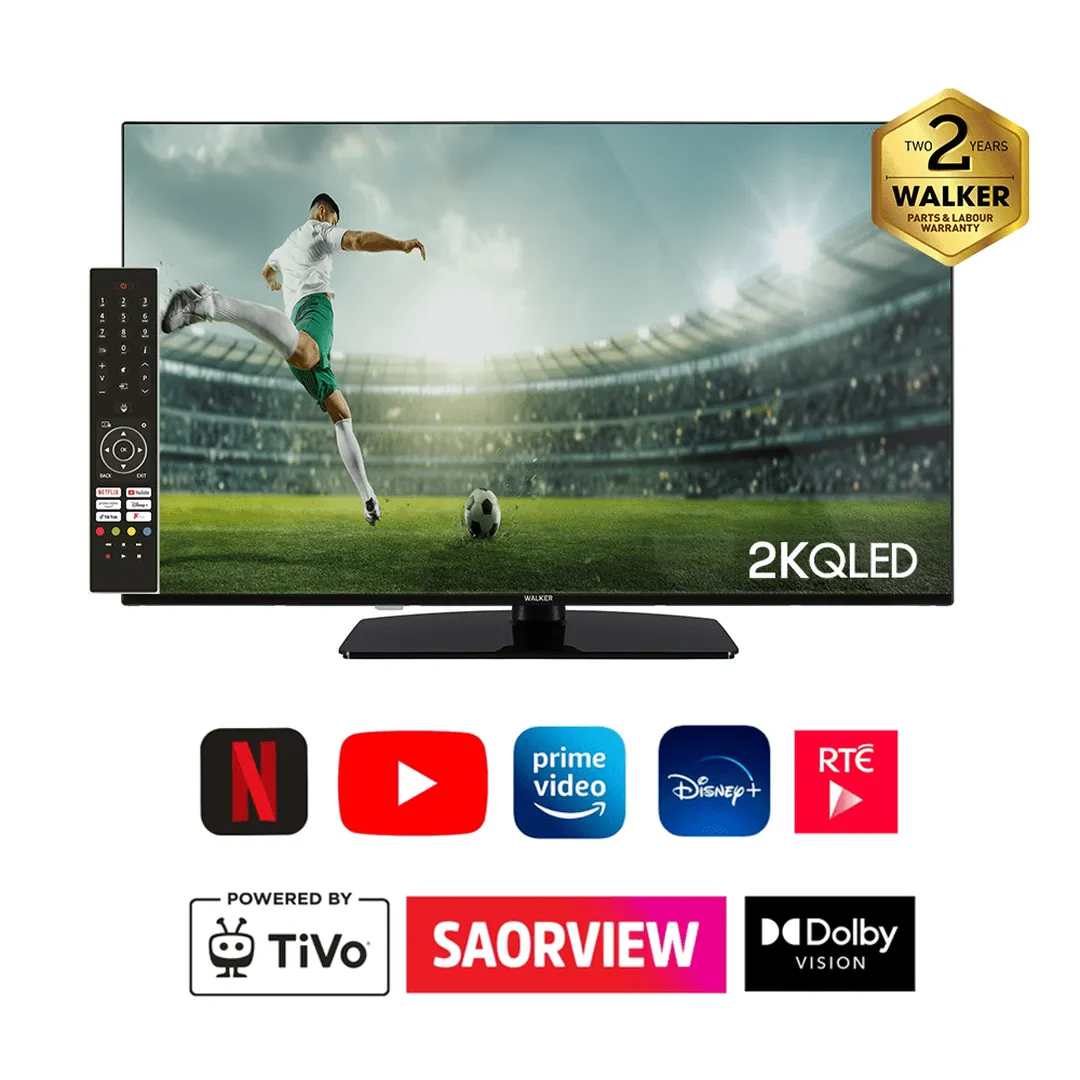 Walker 2K QLED TV with Satellite Tuner 32 | WPS2KQLED40251