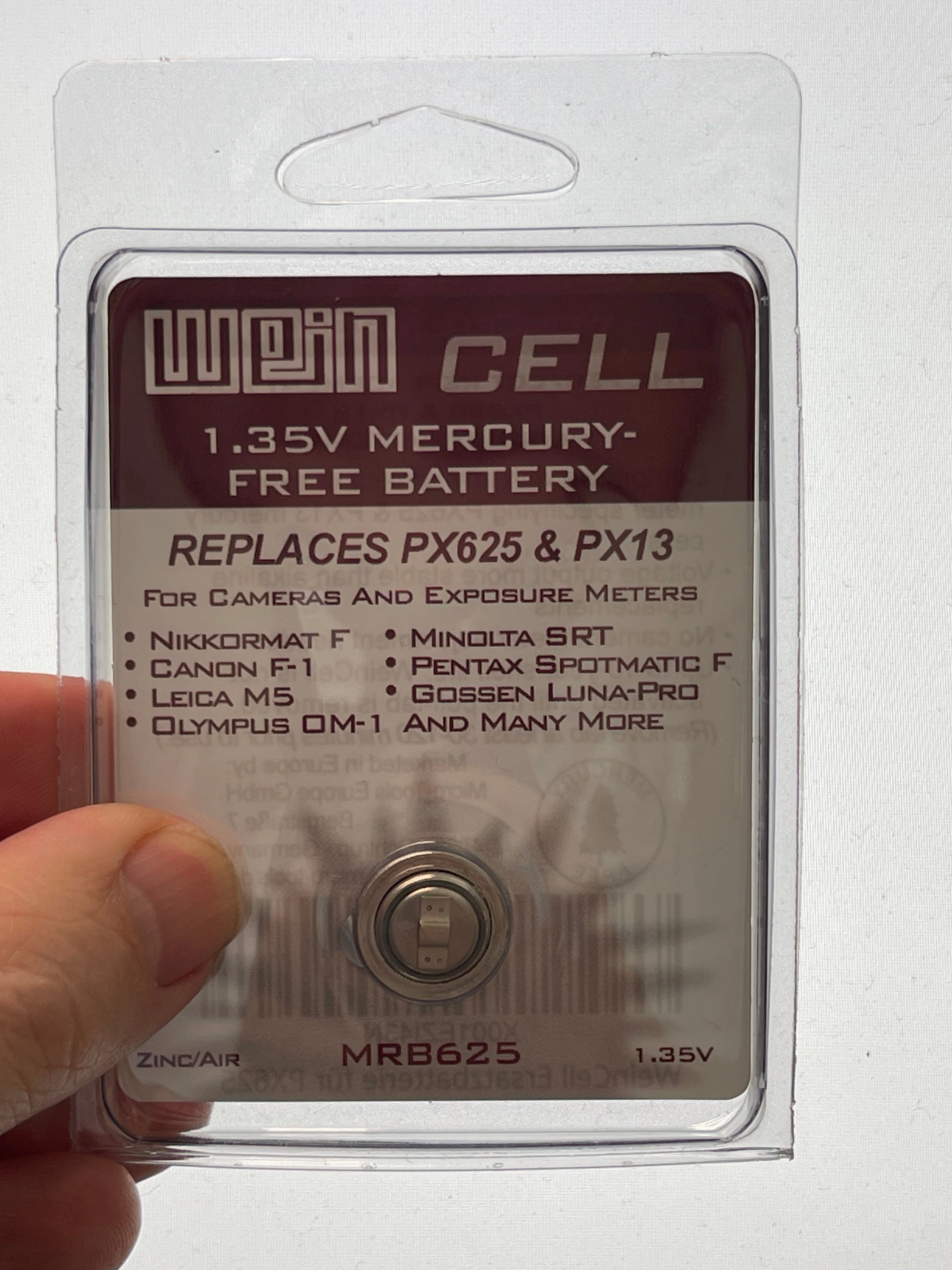 WeinCell 1.35v - PX625 PX13 replacement - Mercy Free battery