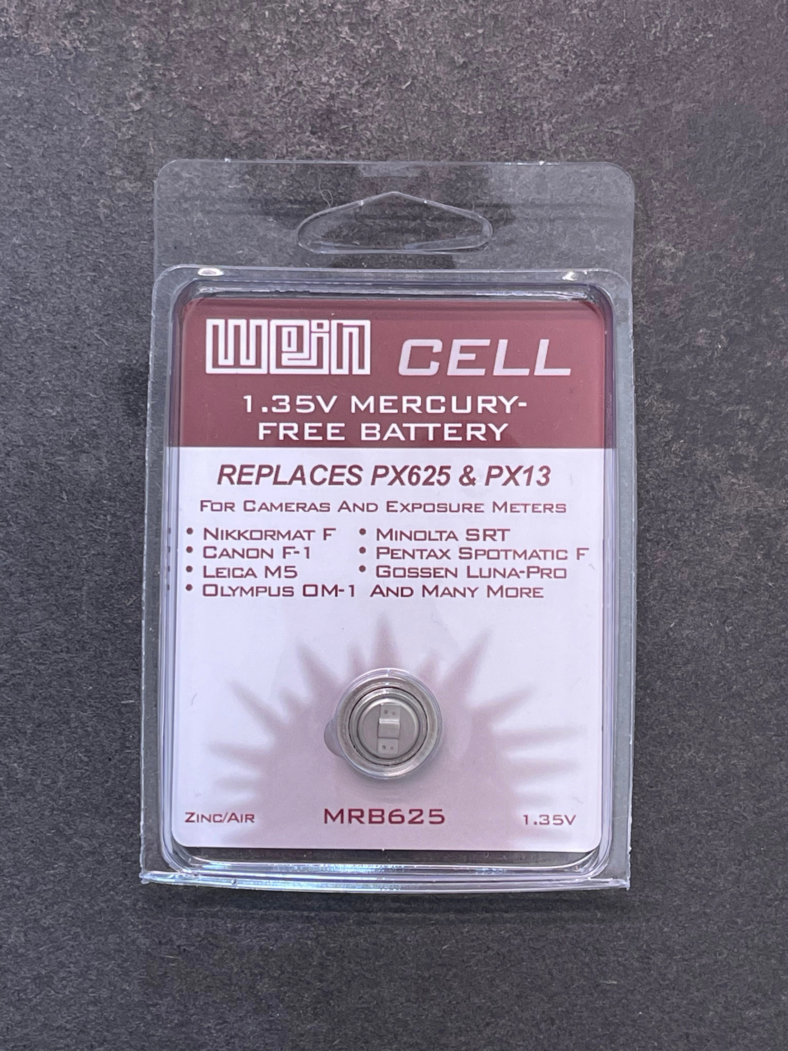 WeinCell 1.35v - PX625 PX13 replacement - Mercy Free battery camera