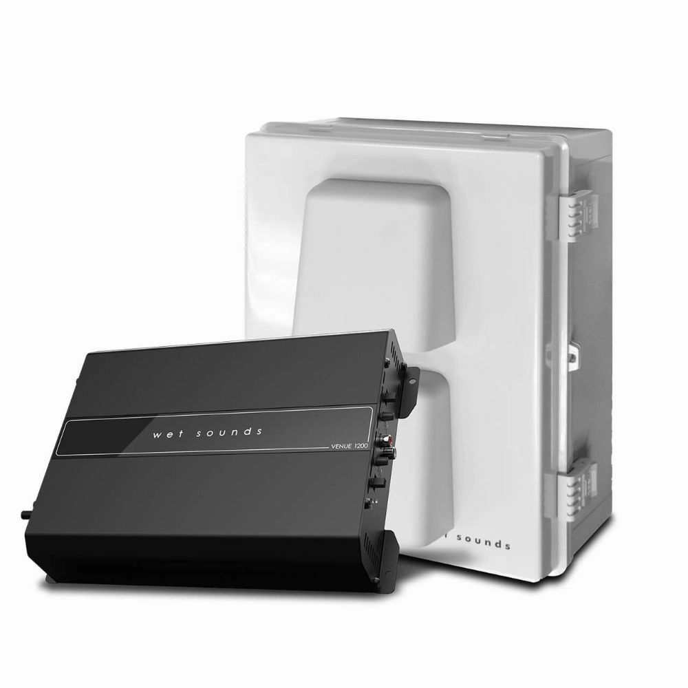 Wet Sounds | Venue Series 110v, 1200W 4 Channel Amplifier w/Enclosure