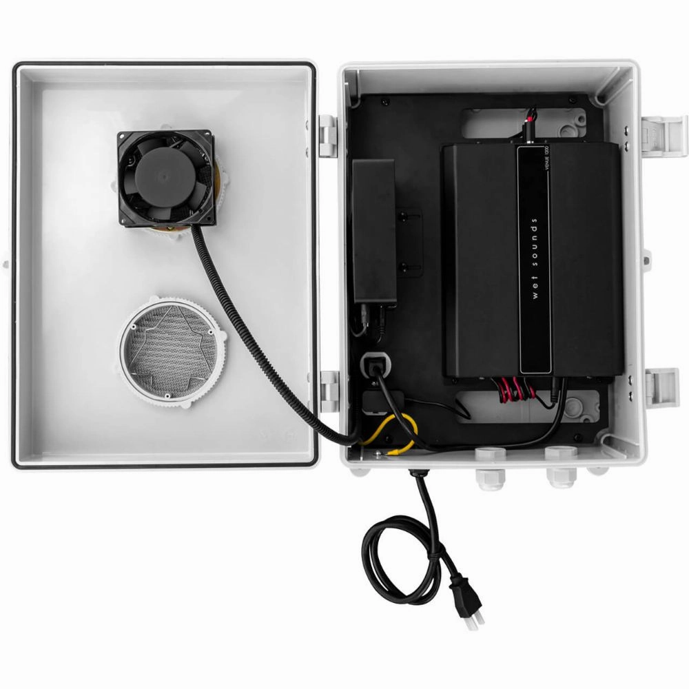 Wet Sounds | Venue Series 110v, 1200W 4 Channel Amplifier w/Enclosure