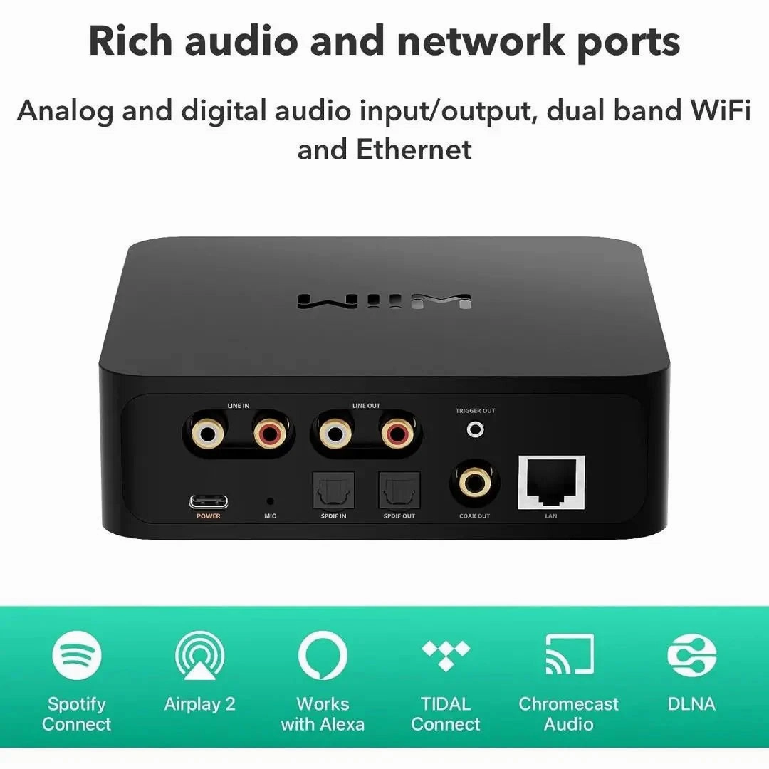 WiiM Pro Plus Music Streamer with High-performance DAC and Voice Remote