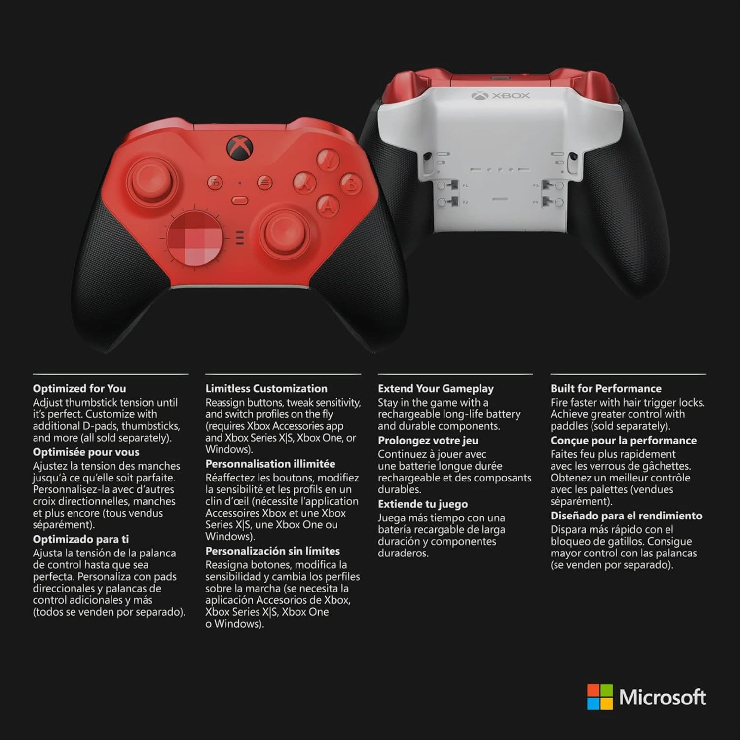 Xbox Elite Wireless Controller Series 2 Core Red