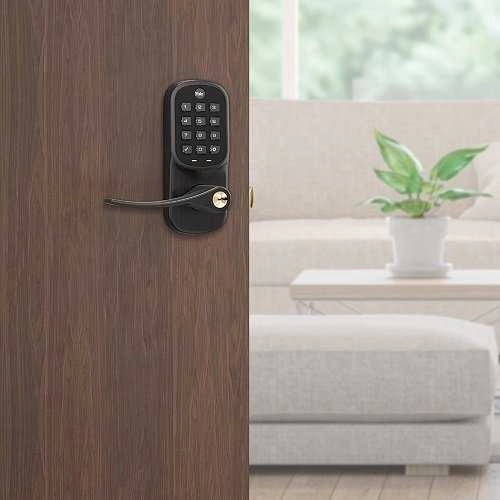 Yale YRL216-ZW2-0BP Assure Lever Push Button Keypad Lever Lock with Z-Wave Plus, Oil Rubbed Bronze