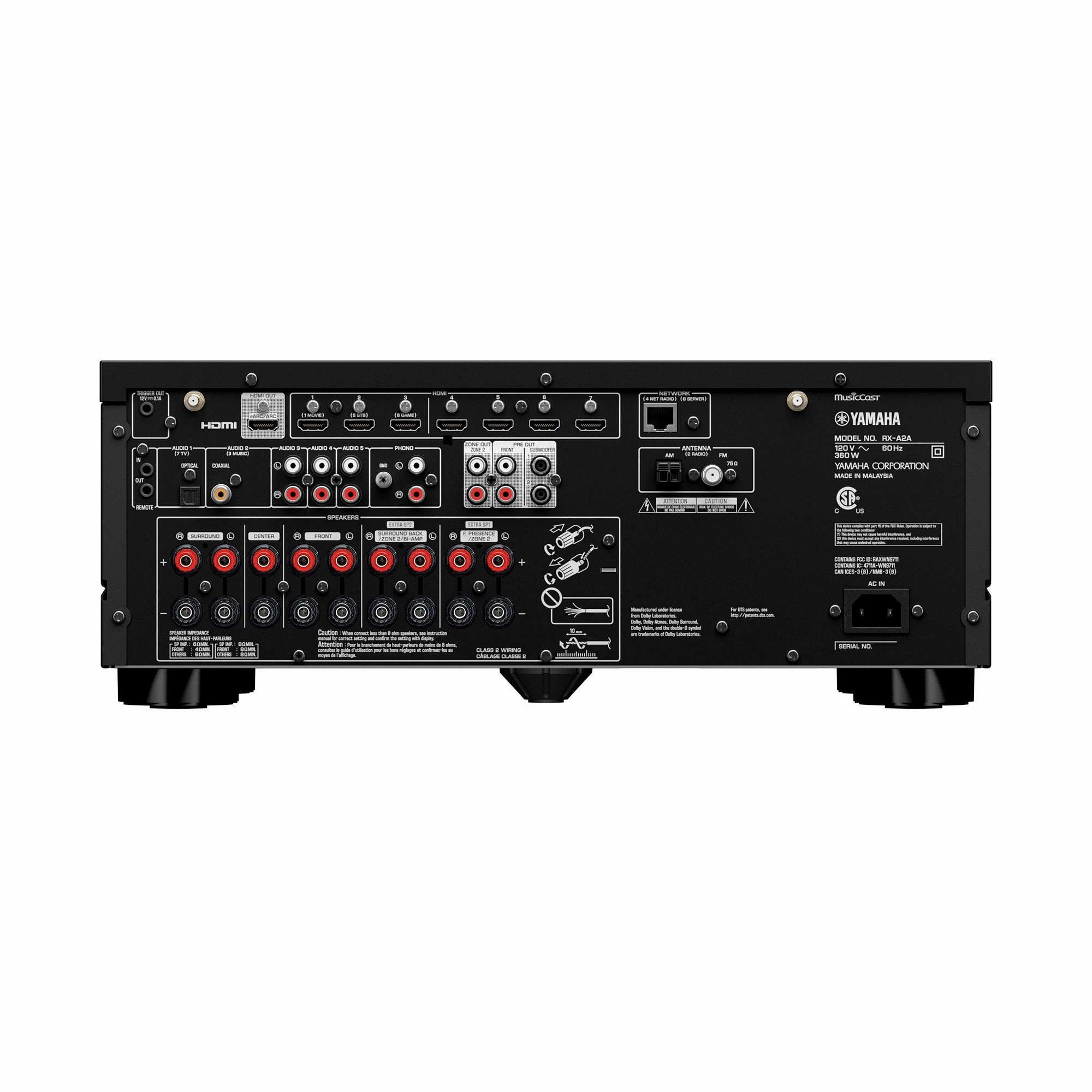 Yamaha AVENTAGE RX-A2A 7.2 Channel AV Receiver