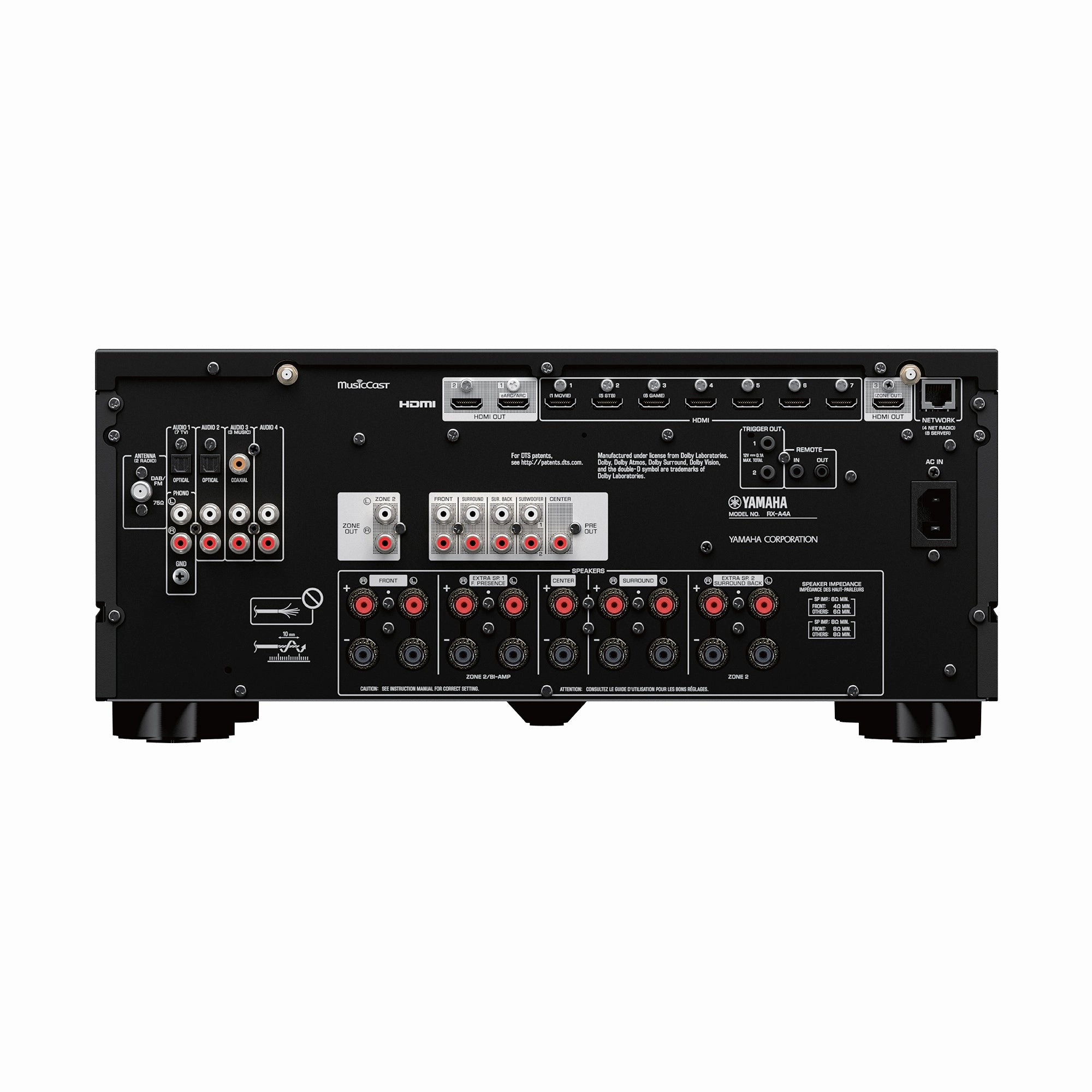 Yamaha AVENTAGE RX-A4A 7.2 Channel AV Receiver