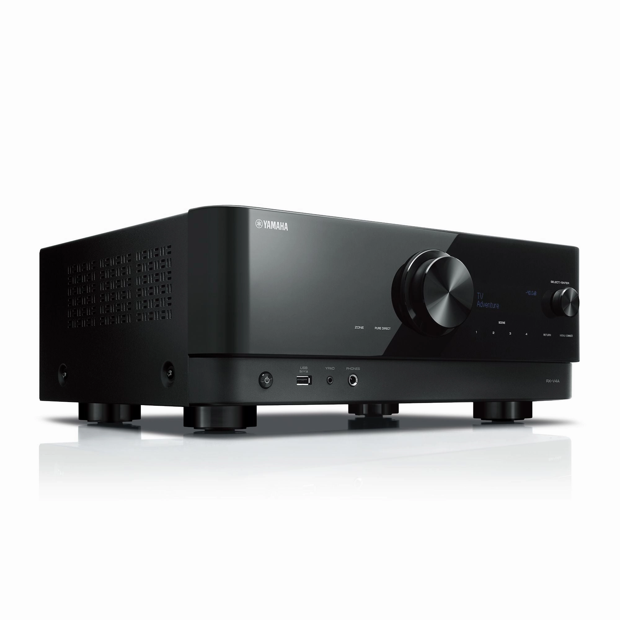 Yamaha RX-V4A Black 5.1 Channel AV Receiver home cinema projector,sonos surround sound