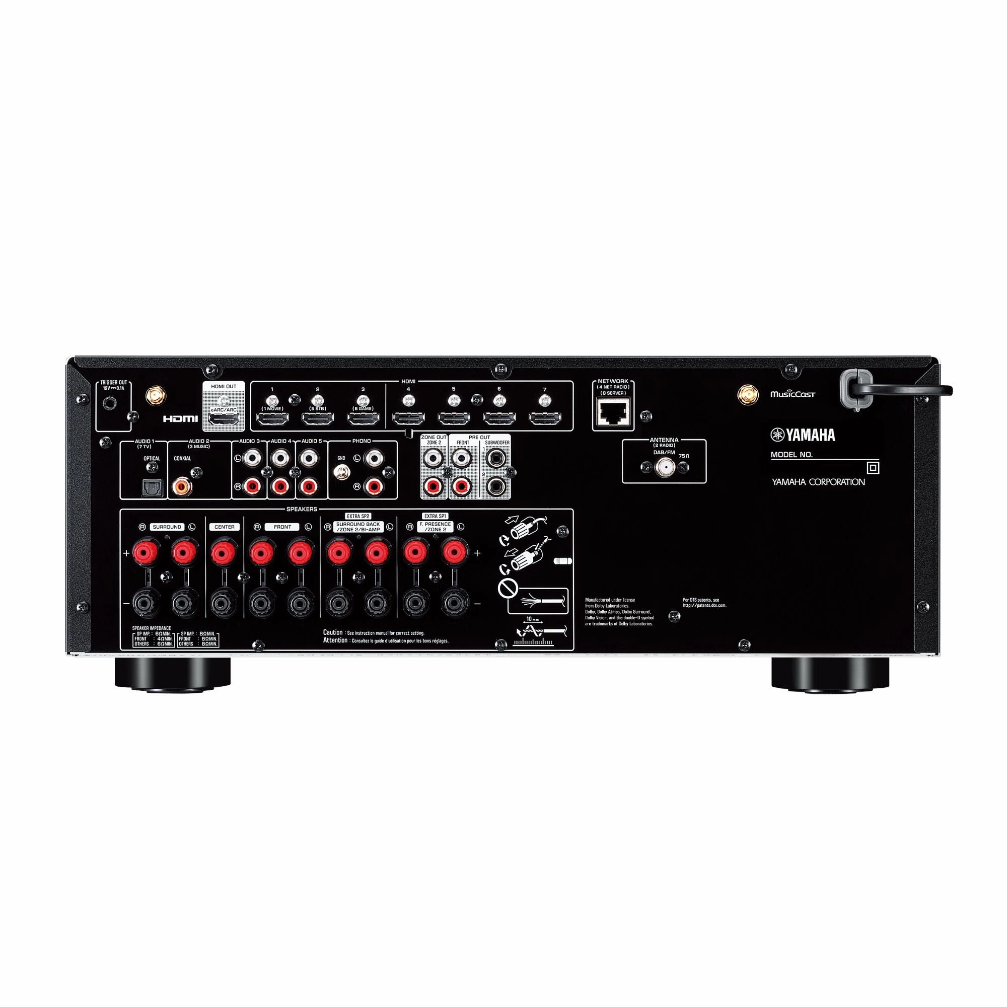 Yamaha RX-V6A Black 7.2 Channel AV Receiver