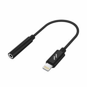 ZIZO Lightning to 3.5mm Headphone Jack Adapter headphones with mic, headphones for tv