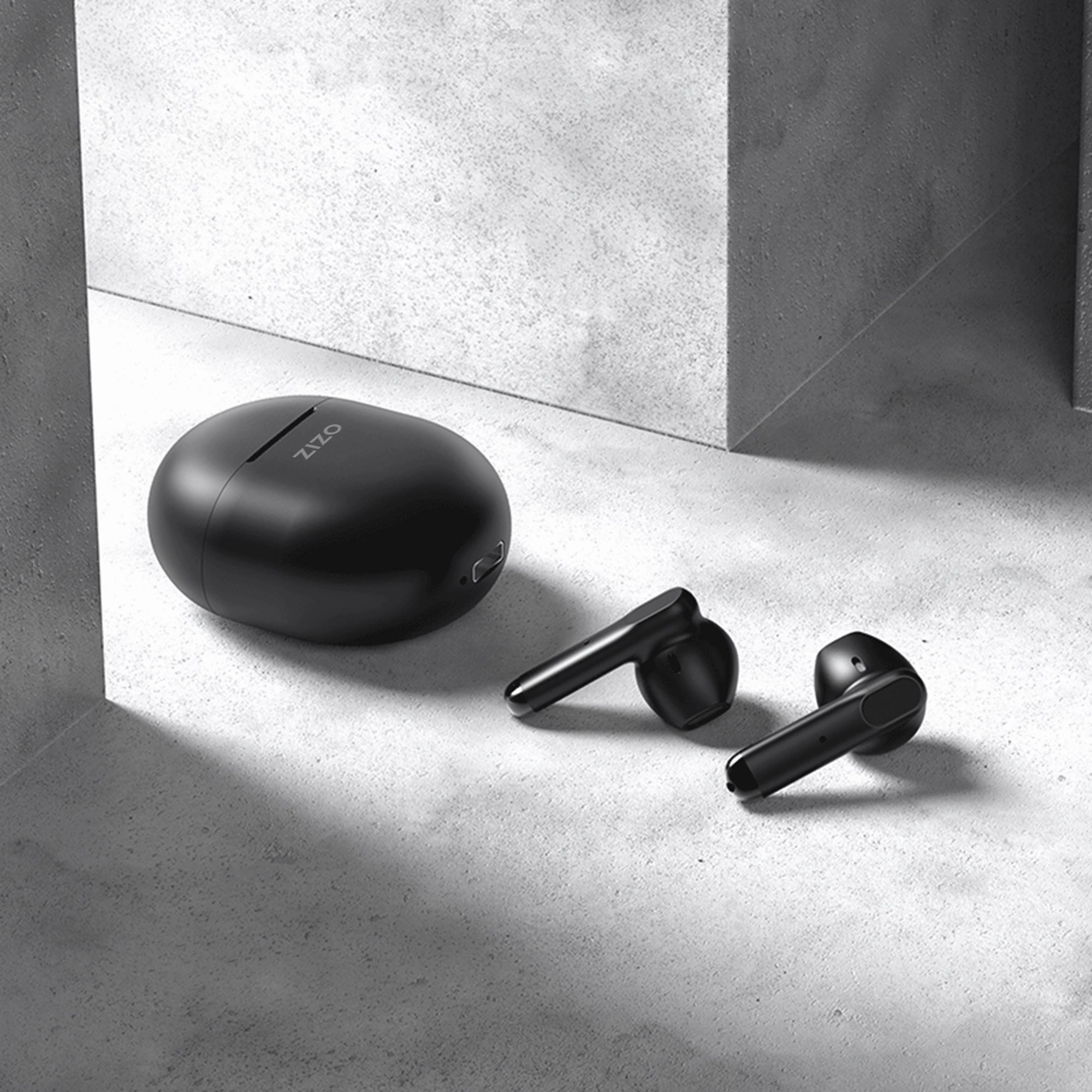 ZIZO PULSE Z1 True Wireless Earbuds with Charging Case - Black