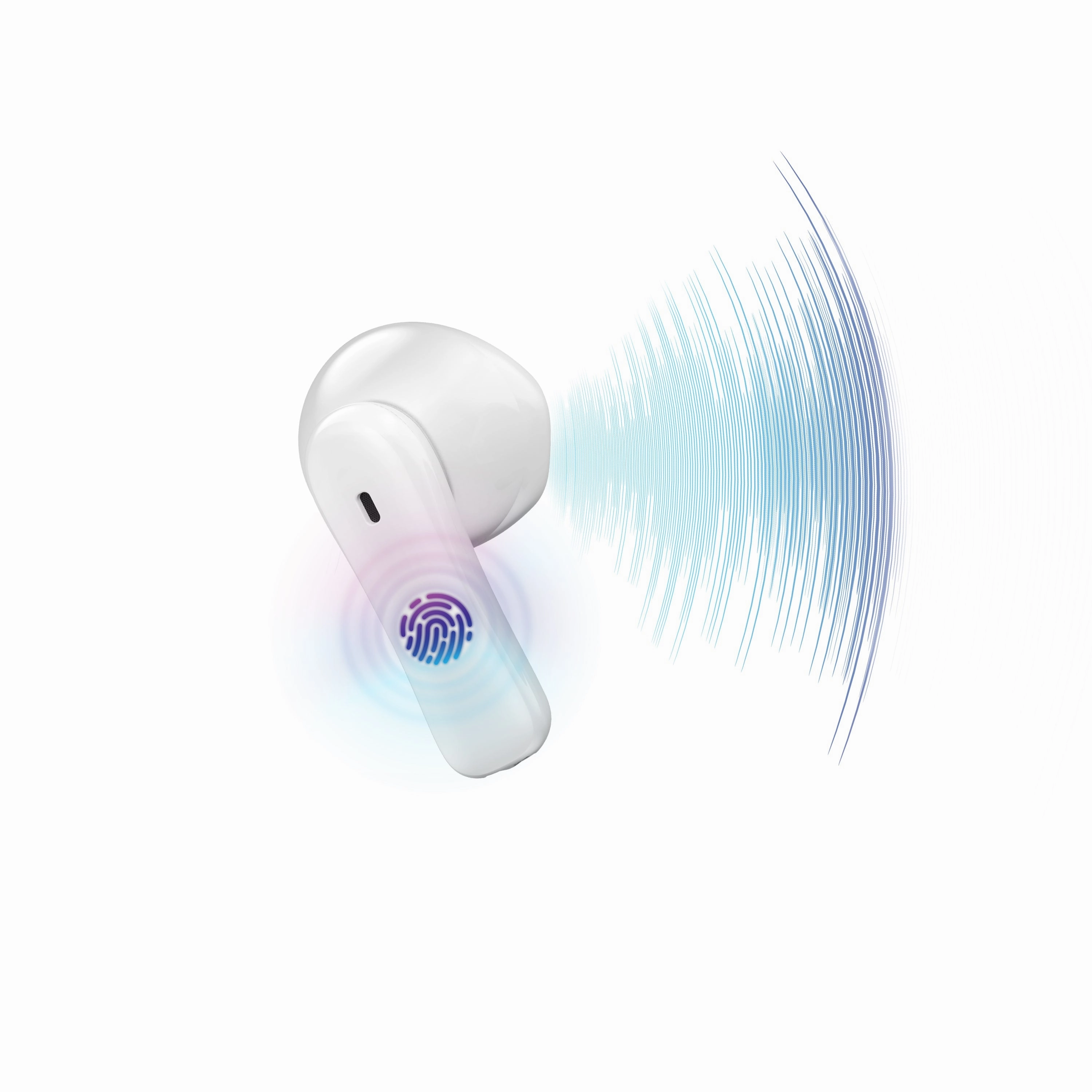 ZIZO PULSE Z1 True Wireless Earbuds with Charging Case - White