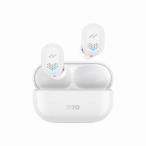 ZIZO PULSE Z2 True Wireless Earbuds with Charging Case - White true wireless earbuds, over ear earbuds