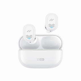 ZIZO PULSE Z2 True Wireless Earbuds with Charging Case - White bass headphones, foldable headphones