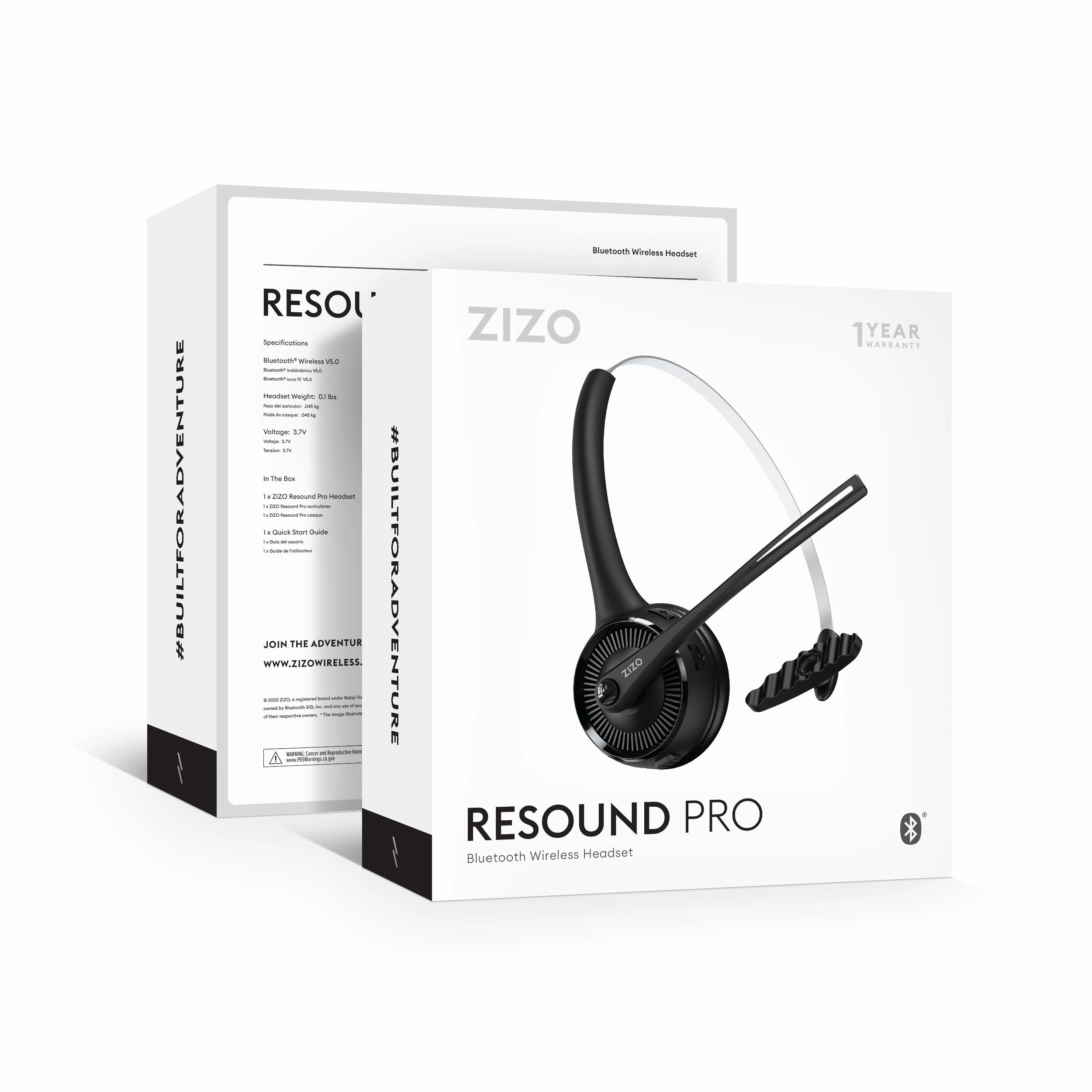 ZIZO RESOUND PRO Wireless Headset with Base