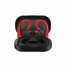 ZIZO Venture Active True Wireless Earbuds with Charging Case - Black bass headphones, foldable headphones