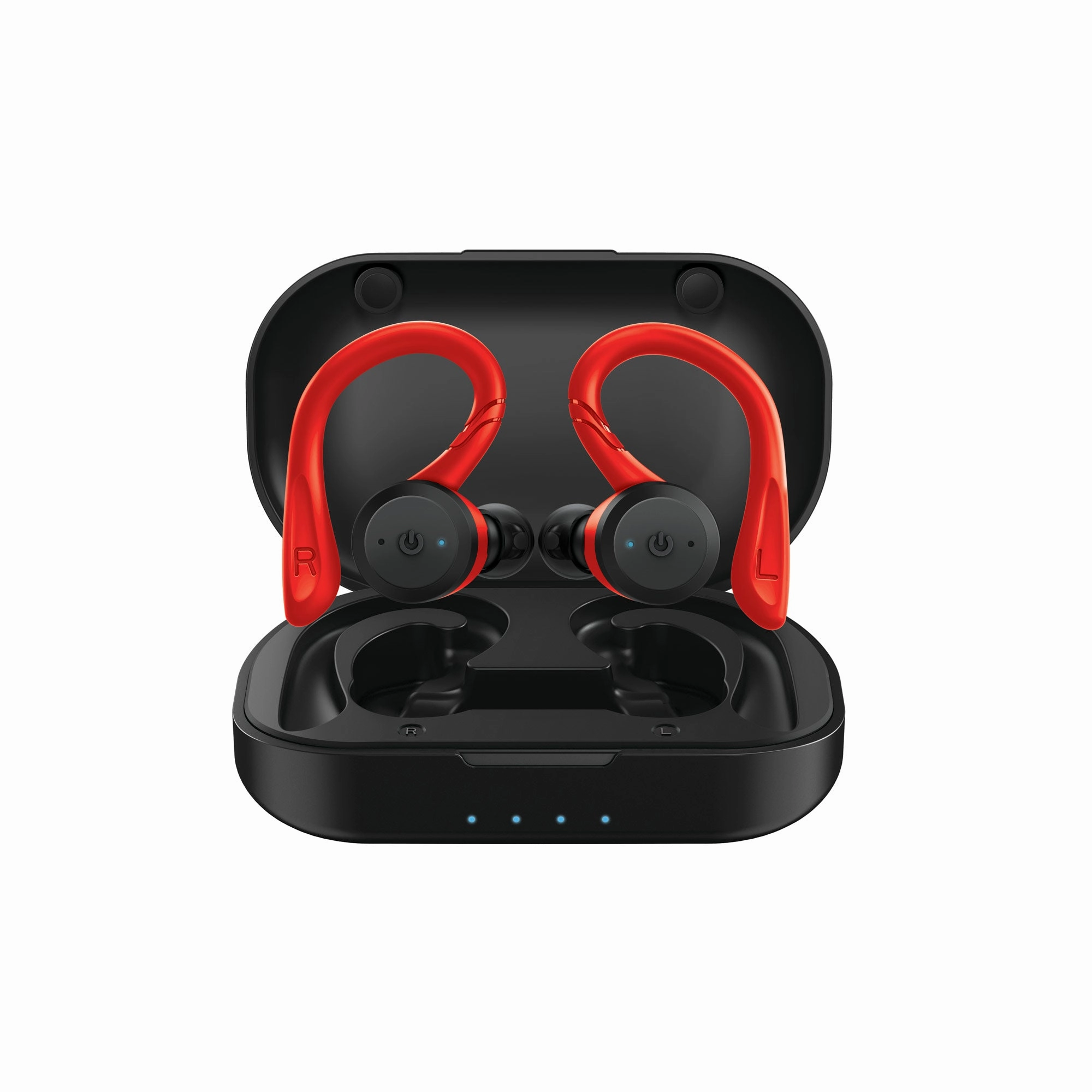 ZIZO Venture Active True Wireless Earbuds with Charging Case - Black bass headphones, foldable headphones
